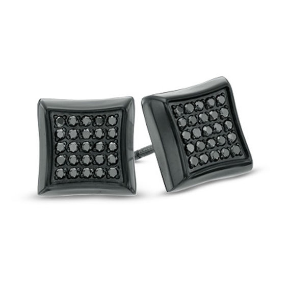 peoples jewellers black diamond earrings