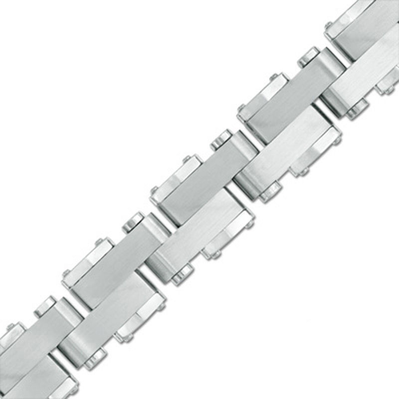 Men's Thick Link Bracelet in Stainless Steel - 8.5"