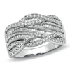 Thumbnail Image 0 of 0.50 CT. T.W. Diamond Swirl Ring in 10K White Gold