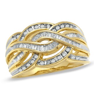 0.50 CT. T.W. Diamond Loose Braid Ring in 10K Gold