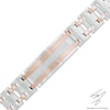 Thumbnail Image 0 of Men's 0.50 CT. T.W. Diamond Double Row ID Bracelet in Stainless Steel and Rose IP - 8.5"
