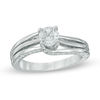 Thumbnail Image 0 of 0.75 CT. T.W. Certified Canadian Diamond Split Shank Engagement Ring in 14K White Gold (I/I1)