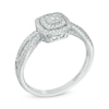 Thumbnail Image 1 of 0.20 CT. T.W. Composite Diamond Frame Promise Ring in 10K White Gold