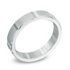 Triton Men's 5.0mm Comfort Fit Grooved Tungsten Carbide Wedding Band - Size 10