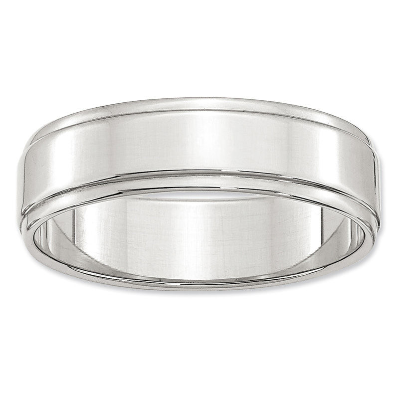 Groove ring on sale wedding band