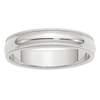 Men's 5.0mm Milgrain Edge Wedding Band in Sterling Silver