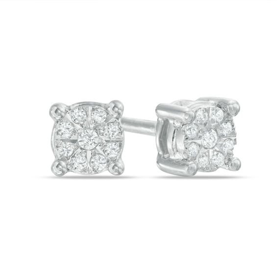 0.09 CT. T.W. Composite Diamond Stud Earrings in Sterling Silver