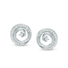 0.15 CT. T.W. Diamond Spiral Stud Earrings in Sterling Silver