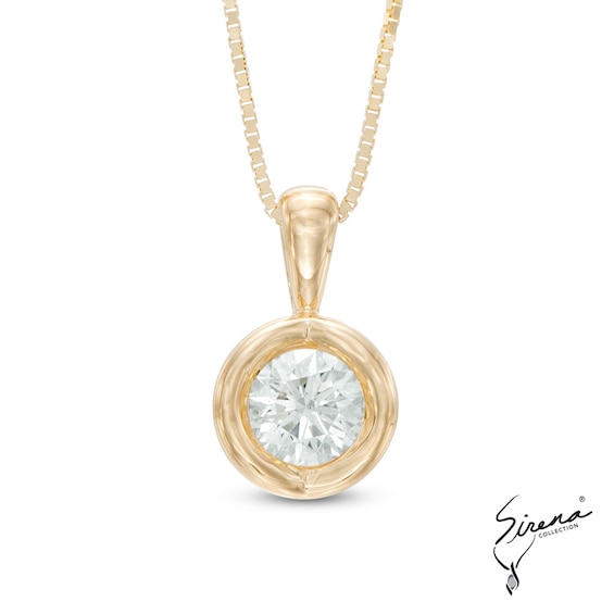 0.25 CT. T.W. Sirena™ Energy Solitaire Pendant in 14K Gold