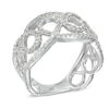 0.70 CT. T.W. Diamond Cascading Loop Ring in Sterling Silver