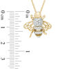 0.09 CT. T.W. Diamond Bumblebee Pendant in 10K Gold