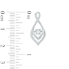 0.23 CT. T.W. Diamond Infinity-Style Drop Earrings in 10K White Gold