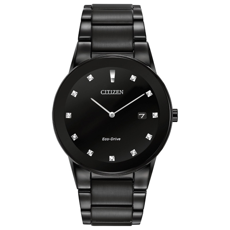 Men's Citizen Eco-Drive® Axiom Diamond Accent Black IP Watch (Model: AU1065-58G)|Peoples Jewellers