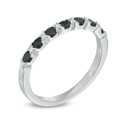 0.30 CT. T.W. Diamond Seven Stone Anniversary Band in 10K White Gold