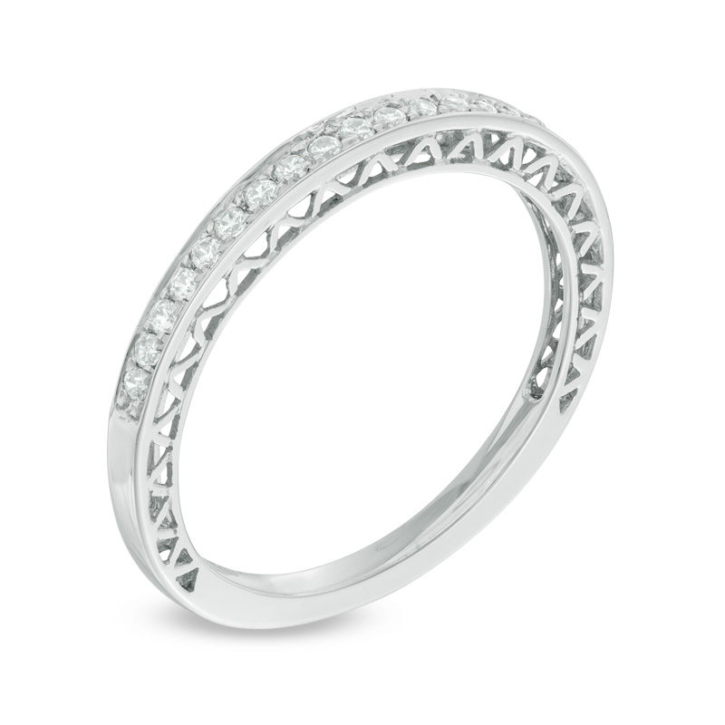 0.15 CT. T.W. Diamond Anniversary Band in 10K White Gold|Peoples Jewellers
