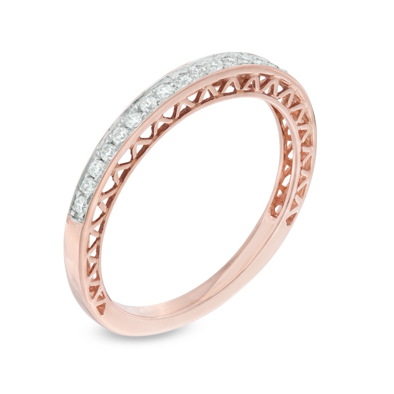 0.15 CT. T.W. Diamond Anniversary Band in 10K Rose Gold|Peoples Jewellers