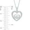 Unstoppable Love™ 0.09 CT. T.W. Diamond Heart Pendant in Sterling Silver