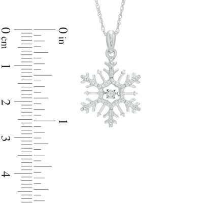 Unstoppable Love™ 0.15 CT. T.W. Diamond Snowflake Pendant in 10K White Gold