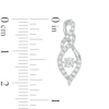 Unstoppable Love™ 0.58 CT. T.W. Diamond Cascading Flame Drop Earrings in 10K White Gold