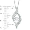 Unstoppable Love™ 0.70 CT. T.W. Diamond Open Flame Pendant in 10K White Gold