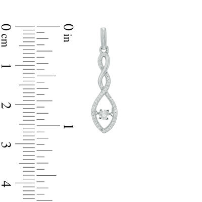 Unstoppable Love™ 0.18 CT. T.W. Diamond Cascading Teardrop Earrings in Sterling Silver