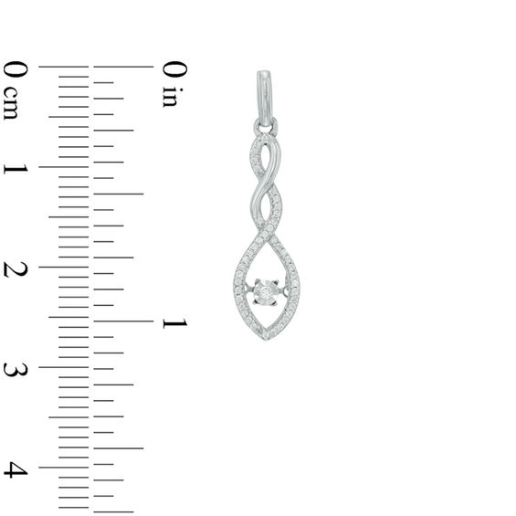 Unstoppable Love™ 0.18 CT. T.W. Diamond Cascading Teardrop Earrings in Sterling Silver