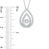 Unstoppable Love™ 0.18 CT. T.W. Diamond Teardrop Pendant in 10K White Gold