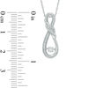 Unstoppable Love™ 0.15 CT. T.W. Diamond Infinity Pendant in 10K White Gold