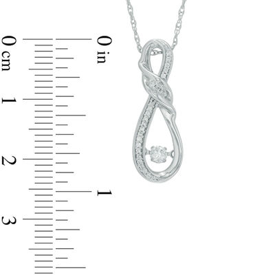 Unstoppable Love™ 0.15 CT. T.W. Diamond Infinity Pendant in 10K White Gold