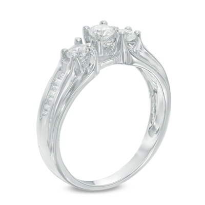 0.45 CT. T.W. Diamond Engagement Ring in 10K White Gold