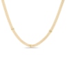 Thumbnail Image 0 of Bar Station Fancy Chain Necklace in 10K Gold - 17.75"