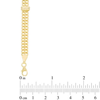 Bar Station Fancy Chain Necklace in 10K Gold - 17.75"