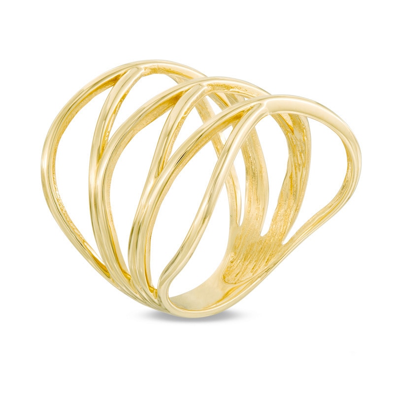 Triple Orbit Ring in 10K Gold | Peoples Jewellers
