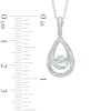 Thumbnail Image 1 of Unstoppable Love™ Diamond Accent Pear-Shaped Earrings and Pendant Set in Sterling Silver