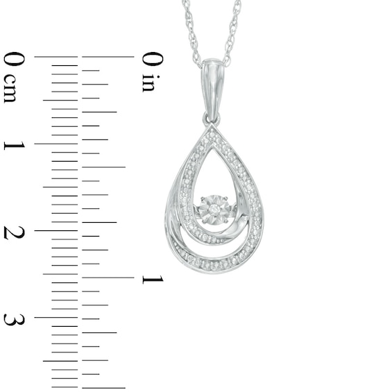 Unstoppable Love™ Diamond Accent Pear-Shaped Earrings and Pendant Set in Sterling Silver