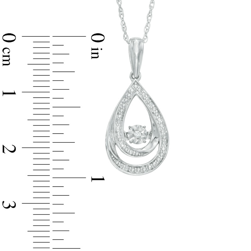 Unstoppable Love™ Diamond Accent Pear-Shaped Earrings and Pendant Set in Sterling Silver