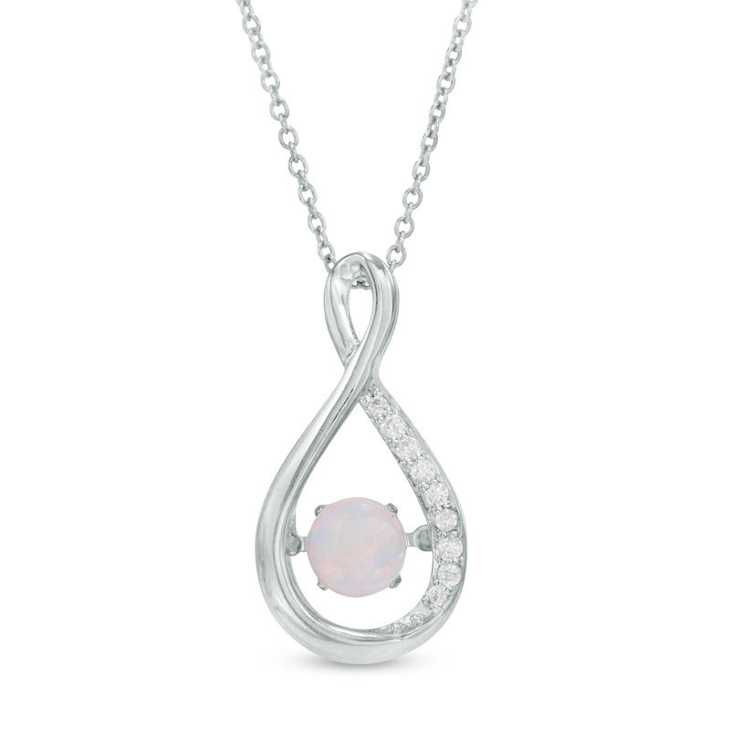 Opal shop infinity necklace