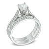 Thumbnail Image 1 of 1.45 CT. T.W. Certified Canadian Diamond Bridal Set in 14K White Gold (I/I2)