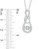 Unstoppable Love™ 0.18 CT. T.W. Diamond Infinity Knot Pendant in 10K White Gold