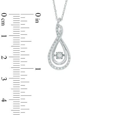 Unstoppable Love™ 0.15 CT. T.W. Diamond Layered Infinity Pendant in Sterling Silver