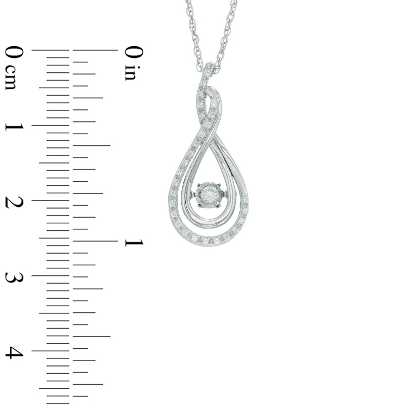 Unstoppable Love™ 0.15 CT. T.W. Diamond Layered Infinity Pendant in Sterling Silver|Peoples Jewellers