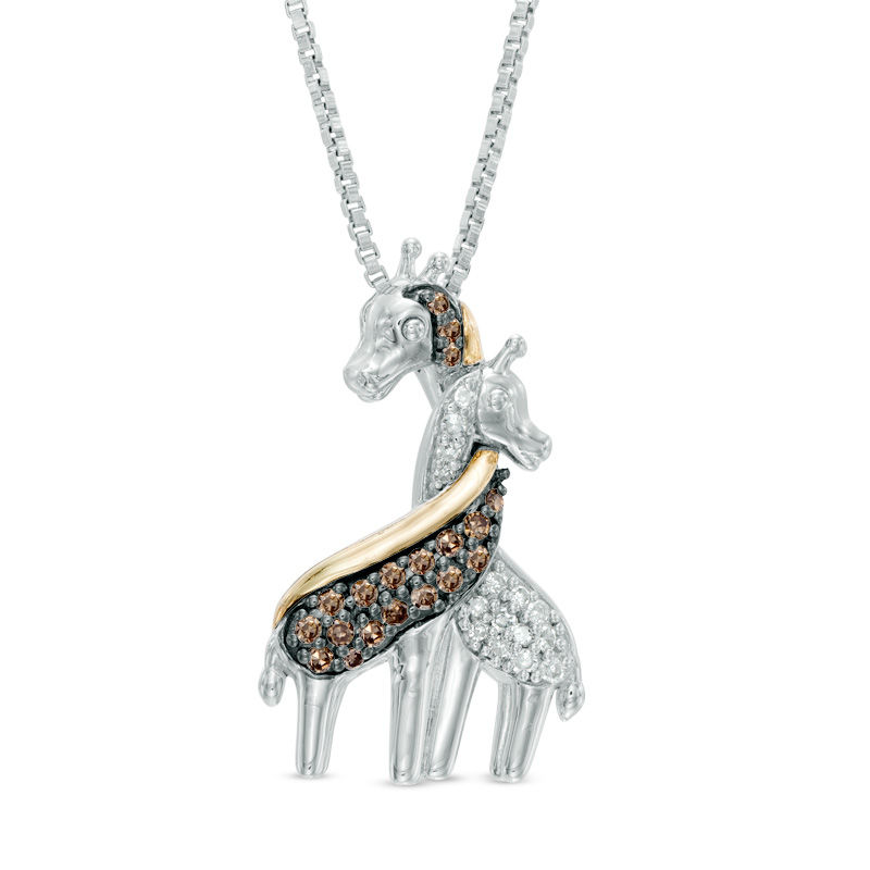 diamond giraffe necklace