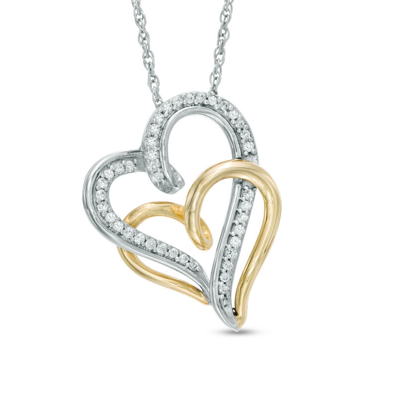 Heart hot sale entwined necklace