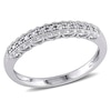 Diamond Accent Heart Anniversary Band in 10K White Gold