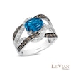 Le Vian® Ocean Blue Topaz™ and 0.57 CT. T.W. Diamond Ring in 14K Vanilla Gold™