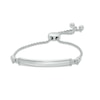 Thumbnail Image 0 of Diamond Accent Bar Bolo Bracelet in Sterling Silver - 8.0"