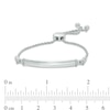 Thumbnail Image 1 of Diamond Accent Bar Bolo Bracelet in Sterling Silver - 8.0"