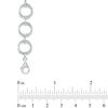 Thumbnail Image 1 of Diamond Accent Circular Link Bracelet in Sterling Silver - 7.5"