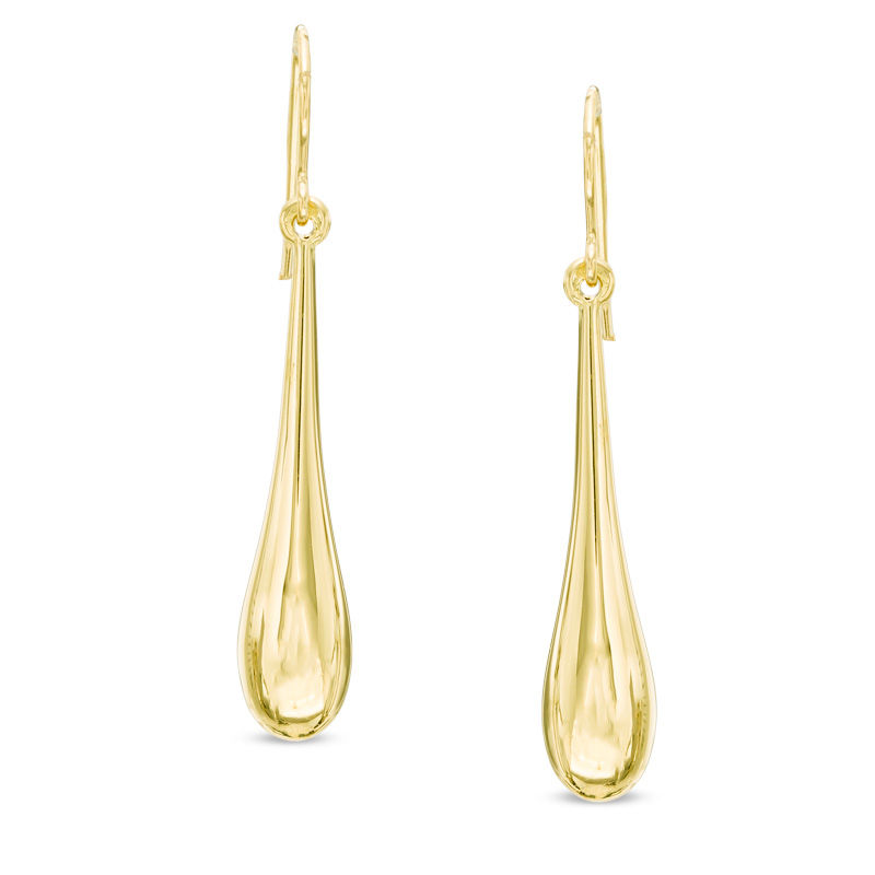 Gold dangle hot sale drop earrings