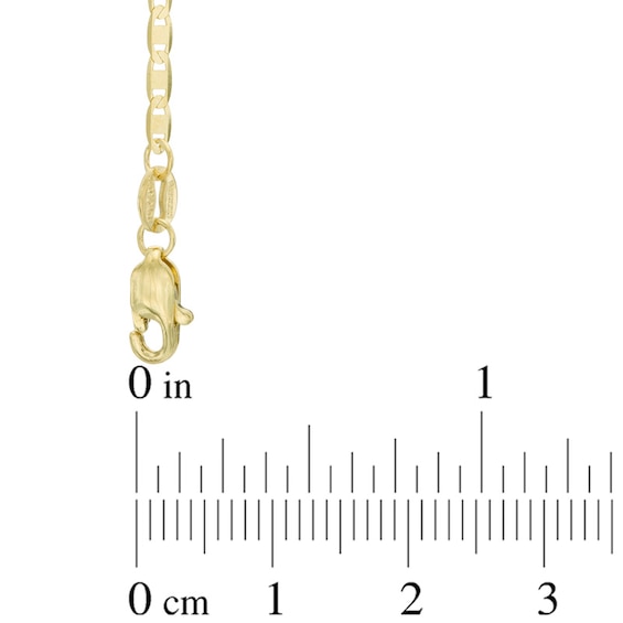 Ladies' 1.7mm Mariner Chain Necklace in Solid 10K Gold - 18"